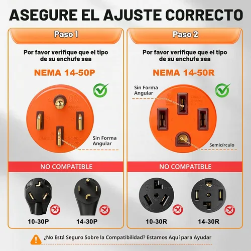 Vista 4 de Cable de extensión RV de 30 pies y 50 amperios para exteriores