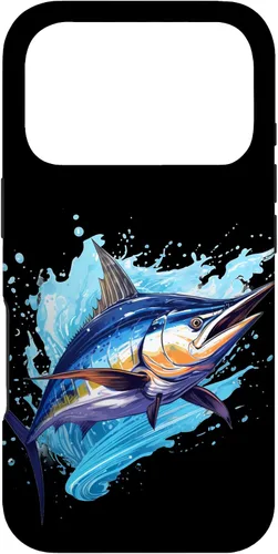 Vista 29 de Funda para iPhone 12 Pro Max con peces marinos para amantes de los pescadores y Marlin
