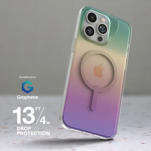 Vista 3 de ZAGG Milan Snap - Funda MagSafe para iPhone 15 Pro Max con protección contra caídas de 13.1 ft, grafeno, antiamarilleo y resistente a los arañazos