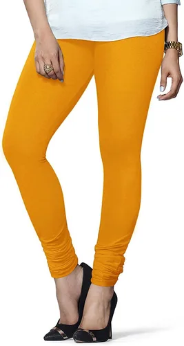 Vista 12 de ladyline Leggings Churidar elásticos de algodón para mujer Extra largos de longitud completa de cintura alta Talla regular y grande Pantalones