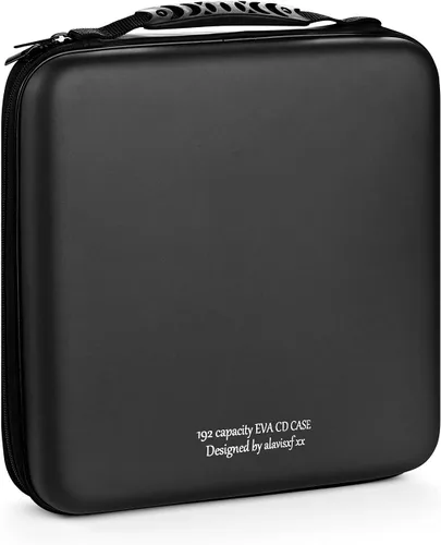 Vista 6 de LIOVODE Funda para DVD, estuche de CD EVA, organizador de almacenamiento, portátil, protector de DVD, soporte para billetera para coche CD Holder