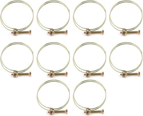Vista 4 de Acouto Abrazadera de manguera de doble alambre de doble cable de manguera de agua Tubo de tubo de tubería de plomería Tubo de tubo de acero