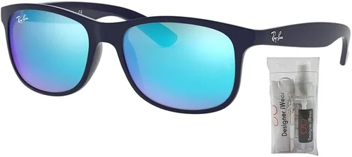 Vista 2 de Ray-Ban RB4202 ANDY Sunglasses For Men For Women BUNDLE with Designer iWear Complimentary Eyewear Care Kit