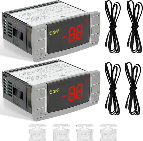 Vista 11 de Controlador de temperatura digital con sonda de sensor, OE: PJEZS0H100 Para refrigeradores/congeladores, termostato digital con sonda de sensor