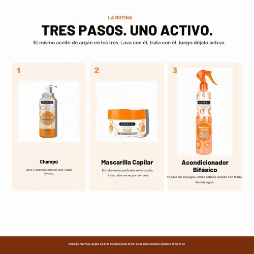 Vista 9 de Morfose Champú para el cabello de argán (33.8 fl oz)