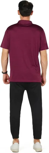 Vista 3 de Polo Shirts for Men Short Sleeve Dry Fit Casual Striped Performance Moisture Wicking Athletic Mens Golf Shirts