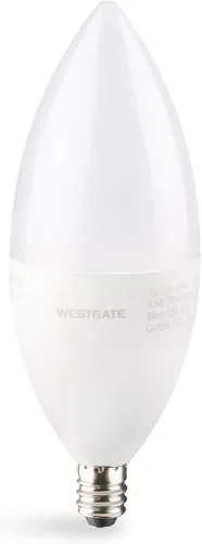 Vista 8 de Westgate Bombillas LED TC-E12-4.5W-RGBW-WiFi, base E12, cambio de color, vida útil de 25000 horas, compatible con Alexa y Google, regulable