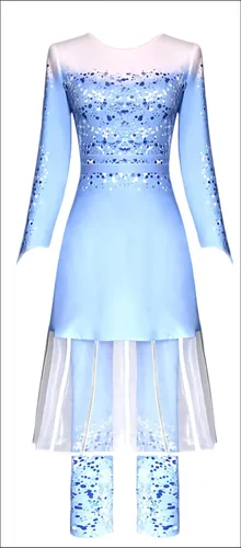 Vista 3 de Disfraz de cosplay Rainbows para Frozen II Elsa