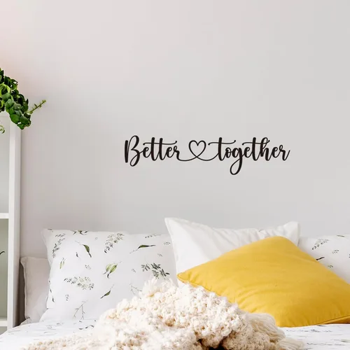 Vista 3 de Calcomanías de vinilo para pared con citas inspiradoras para dormitorio, decoración del hogar