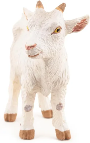 Vista 7 de Papo - Figura realista de cabra blanca - A partir de 3 años - Colección Farm Life - Animales educativos de granja - Juguete de idea de regalo