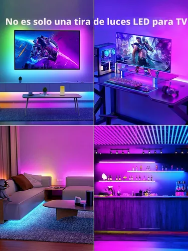 Vista 6 de KANTUTOE Retroiluminación LED para TV, luces LED de 9.84 pies para TV de 32 a 43 pulgadas, luces de TV RGB detrás con sincronización de música