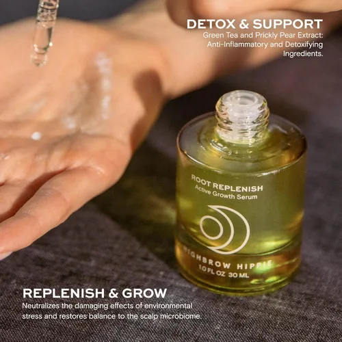 Vista 2 de Healthy Hair Growth Duo, Complejo de bienestar 7 en 1 Suplemento para mujer (120 cápsulas, suministro para 30 días) + suero de crecimiento activo
