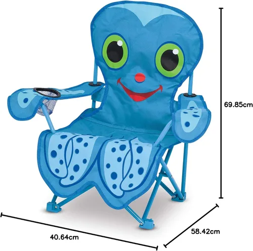 Vista 10 de Melissa & Doug Sunny Patch Flex Octopus - Silla de playa plegable para niños (embalaje sin frustraciones)