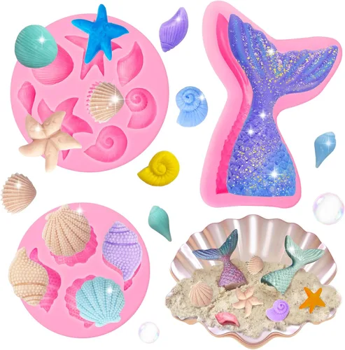 Vista 15 de 2 piezas de moldes de silicona con forma de flores, moldes de silicona para fondant y pastel, moldes de arcilla polimérica con forma de flor