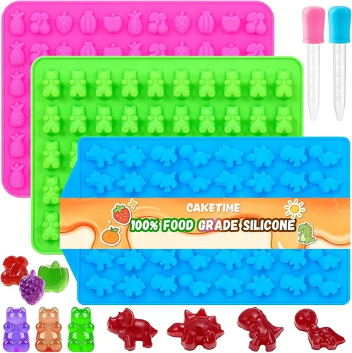 Vista 19 de Molde de silicona de calavera, moldes de silicona para Halloween, moldes para gomitas, paquete de 2 moldes de chocolate de Halloween, mini moldes