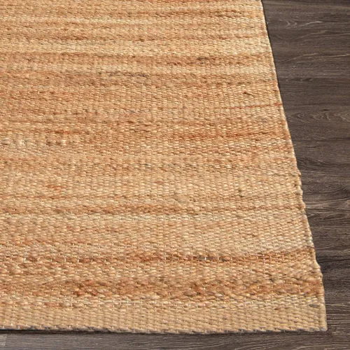 Vista 5 de Antep Rugs Alfombra de fibra de yute tejida a mano natural para interiores 8x10 (Natural, 7'10" x 10')
