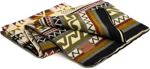 Vista 6 de QISU Manta de Lana Tipo Throw Grande, Hermosa, Cálida, Hecha a Mano en Ecuador por Artesanos Locales 94″ x 78″ Ultra Suave, Hipoalergénica