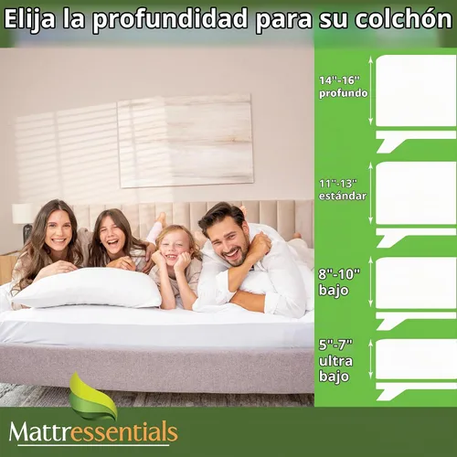Vista 7 de Protector de colchón individual con cremallera (8 a 10 pulgadas de profundidad), funda de colchón impermeable para chinches de cama, funda