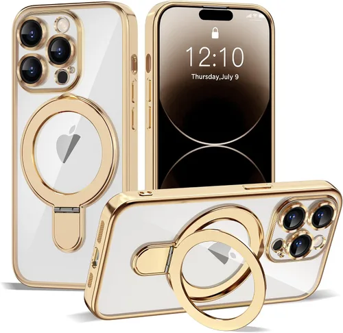 Vista 96 de Funda compatible con iPhone 12 con soporte de anillo magnético invisible [compatible con Mag-Safe] [Protector completo de lente de cámara] Funda