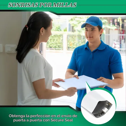 Vista 7 de 100 paquetes de sobres de polietileno Secure Seal blancos - Envío seguro con bolsas de 4x6 - Sobres de polietileno autoadheribles de 2 mil