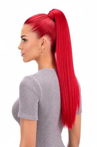 Vista 13 de CAISHA Extensiones de clip de cola de caballo de 20 pulgadas con pinza de mariposa recta rubio mezcla H55