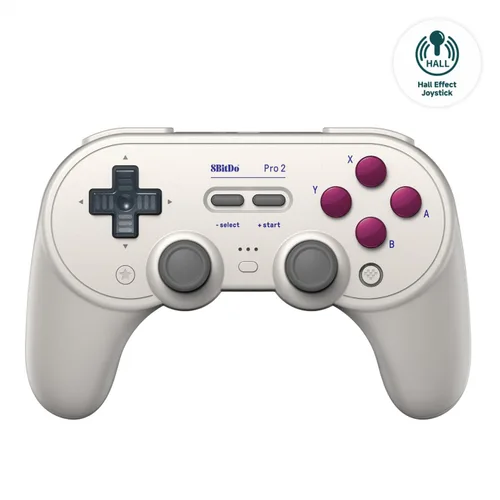 Vista 8 de 8BitDo Pro 2 Bluetooth Controller for Switch/Switch 2, Hall Effect Joysticks, 2 Pro Back Paddle Buttons, Wireless Gaming Controller for Switch, PC