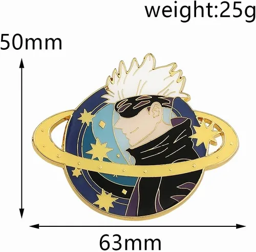 Vista 2 de Anime Enamel Pins - Cartoon Character Figure Cosplay Lapel Pin Metal Brooches Badges Gifts for Fans