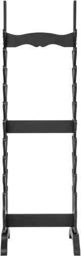 Vista 7 de Katana - Soporte para espada Soporte de piso de exhibición de espada de 20 niveles Soporte de bambú samurái Katana Soporte de piso resistente