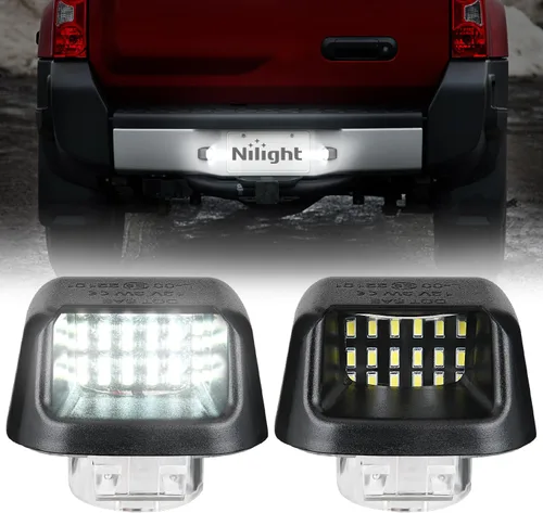 Vista 25 de Nilight Luces de placa de vehículo, lente transparente, luz blanca, 6000K, paquete de 2 unidades Transparente Durango 2014-2023
