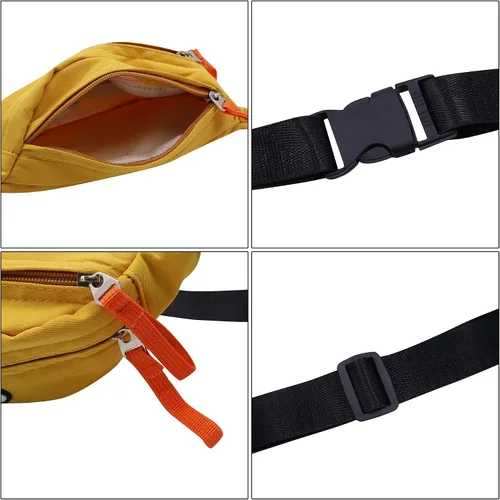 Vista 7 de Suillty Riñonera para niños, cangurera pequeña para niños y niñas, bolsa de pecho ligera con hebilla de moda para niños, deportes al aire libre