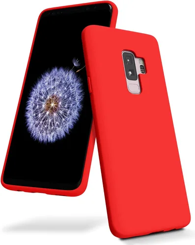Vista 11 de GOOSPERY Funda de silicona líquida para Galaxy S9 Plus (2018) Silky-Soft Touch Full Body Protection Funda a prueba de golpes con forro de microfibra