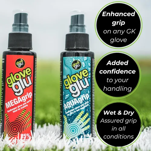 Vista 5 de gloveglu - Guantes de portero en espray Guantes de portero de 4.1 fl oz en aerosol MEGAgrip + guante de portero de 1.7 fl oz en aerosol para lavar
