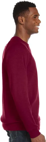 Vista 12 de Bella Canvas Sudadera de forro polar de esponja con cuello redondo (3901), Gris oscuro (Dark Grey Marble Fleck), M