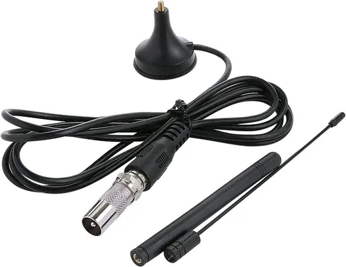Vista 5 de DVB-T Televisión DTA-180 Antena de TV portátil interior/exterior con soporte 1080P para señales VHF/UHF