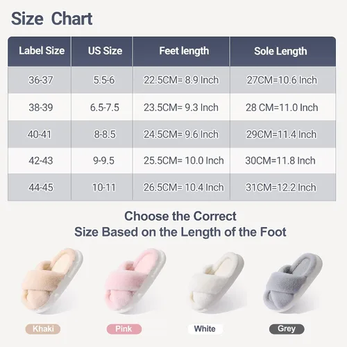 Vista 7 de Pantuflas de casa para mujer, pantuflas peludas de plataforma, pantuflas para mujer, pantuflas de interior esponjosas
