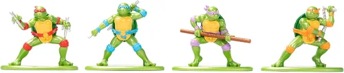 Vista 10 de Teenage Mutant Ninja Turtles Turtle Lair Nano Scene con figuras coleccionables fundidas a presión de 1.65 pulgadas, juguetes para niños y adultos