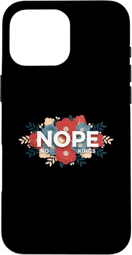 Vista 18 de Nope, No Kings Floral Statement Art Print for Makers Case for iPhone 11 Pro Max