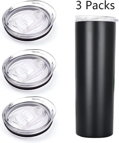 Vista 6 de Tapas delgadas de repuesto para vaso de 20 onzas, paquete de 3, boca de taza de 2.75 pulgadas, compatibles con YETI Rambler y más vasos para vasos