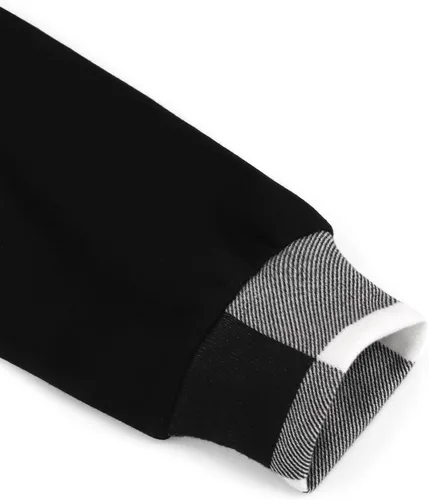 Vista 4 de VALOLIA Sudadera casual de manga larga con cremallera y solapa para mujer, túnica a la moda