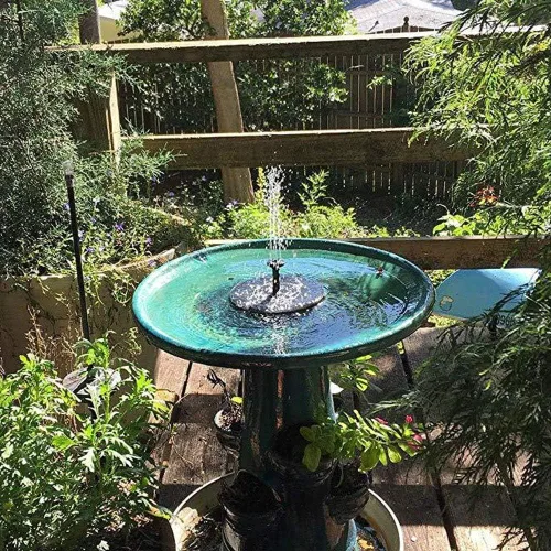 Vista 3 de Bomba de fuente de agua, equipada con paneles solares eficientes, fuente solar, piscina para baño de pájaros de estanque de jardín