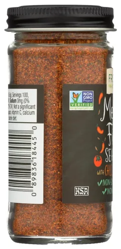 Vista 6 de Frontier Co-op Condimento Mexicano Fiesta, tarro de 2.12 onzas, chiles, tomate y comino, toque de limón y cilantro, sin sal, kosher, no ETO