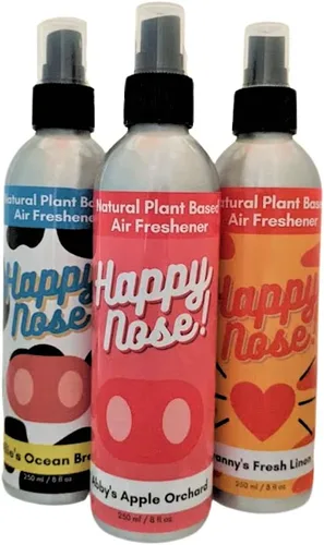 Vista 17 de Happy Nose! Ambientador natural a base de plantas, espray neutralizador de olores para el hogar, trabajo, mascotas, vehículo, humo, equipo deportivo