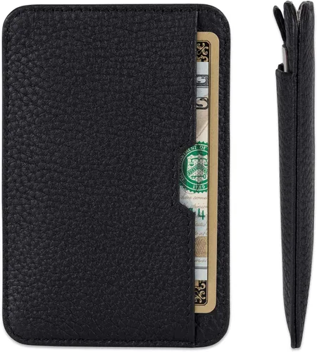 Vista 39 de Vaultskin CHELSEA - Cartera de piel delgada con bloqueo RFID para hombre, tarjetero minimalista con bolsillo frontal
