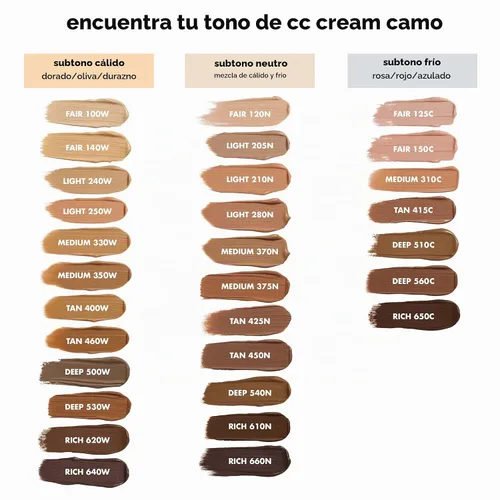 Vista 5 de e.l.f. Crema Camo CC, SPF 30, base correctora de cobertura media a completa, acabado con efecto aerógrafo, vegana y libre de crueldad, tono