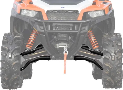 Vista 13 de SuperATV - Brazos en A arqueados resistentes para Polaris General 1000 (2016) - 1.5" de desplazamiento - Negro