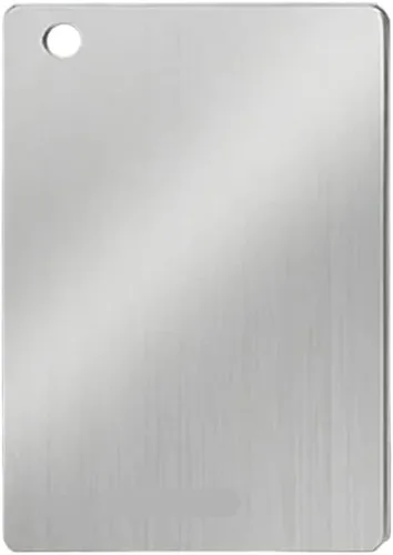 Vista 13 de Tabla de cortar de acero inoxidable de cocina 304 verduras frutas doble echado a un lado tablas de cortar espesadas (SML-3PCS)