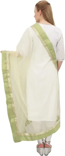 Vista 4 de Phagun Indian Designer Net Dupatta - Bufanda para mujer