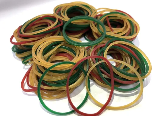 Vista 17 de Bandas de goma de varias dimensiones (#64+#33+#16+#117b), 1/4 libras, banda de goma colorida sin látex, bandas elásticas resistentes para archivos