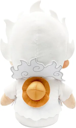 Vista 3 de Great Eastern Entertainment One Piece - Muñeco de peluche de sonrisa Gear 5 de Monkey D. Luffy de 12" de alto