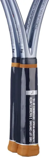 Vista 4 de Babolat Pure Strike - Raqueta de tenis de 4ª generación 97 X2 (gris carbón) con cuerda de tu elección